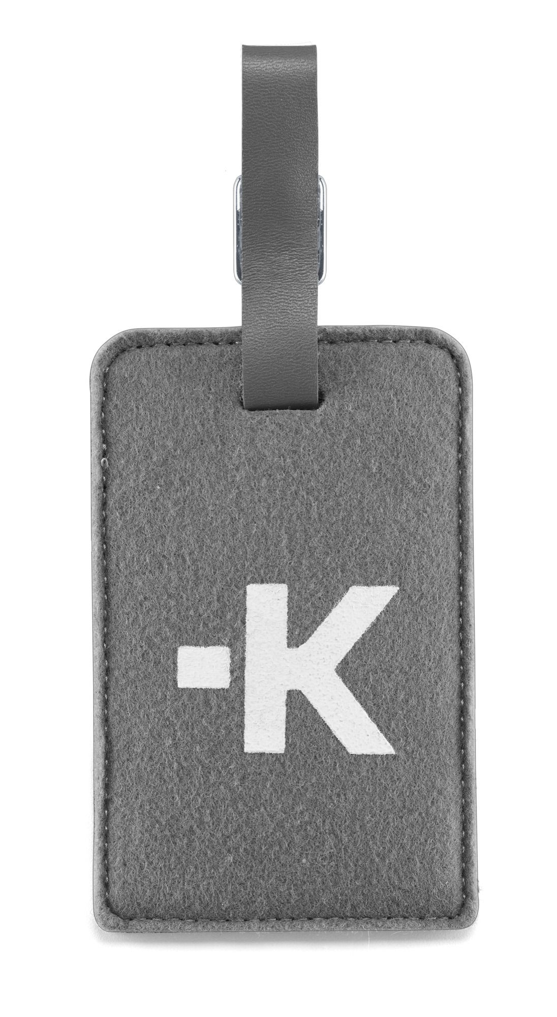 Gepäckanhänger, grau - Luggage Tag, silver/ grey