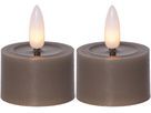 LED Teelicht 2 Pack Flamme Flow - Indoor, Mole, 5cm  Höhe, Timerfunktion