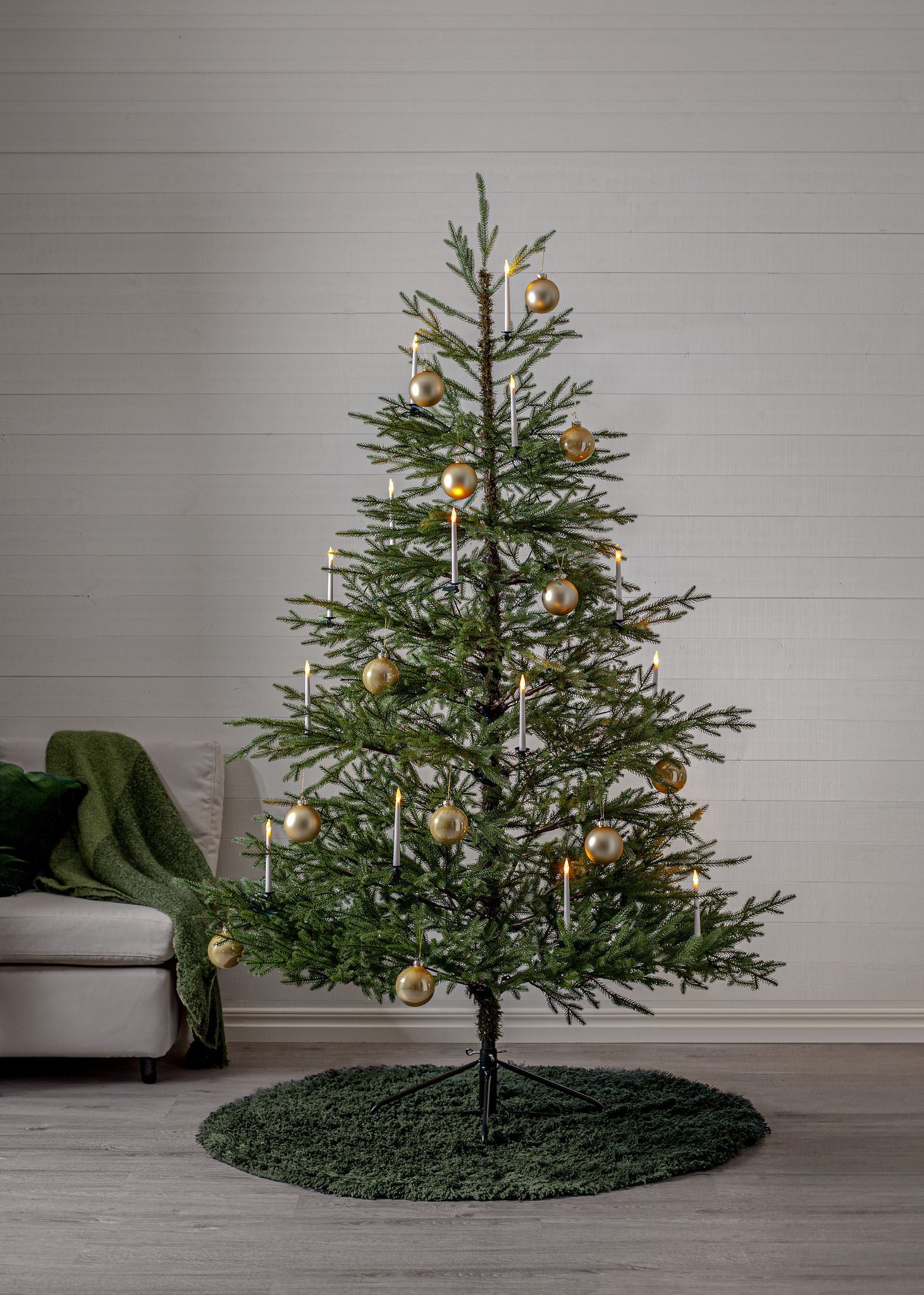 Künstlicher Weihnachtsbaum Hede - Grün, 210cm Höhe