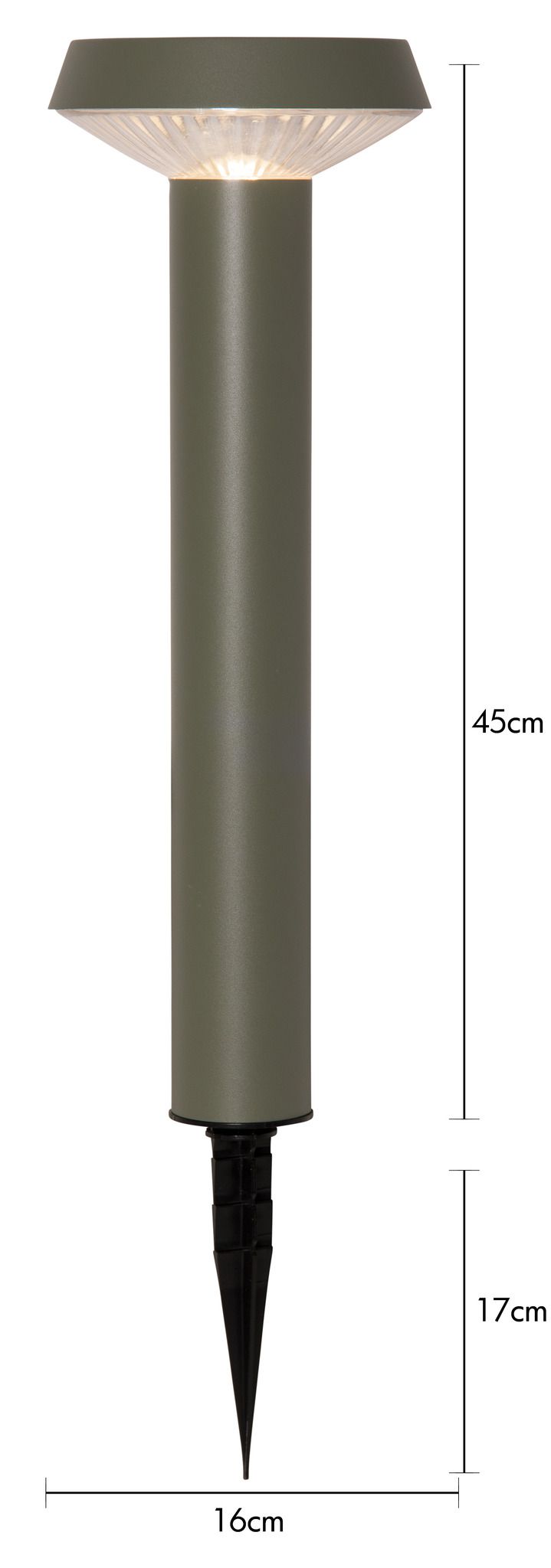 Solar Pollerleuchte Casa - Indoor, Outdoor, Warmweiss, Grün