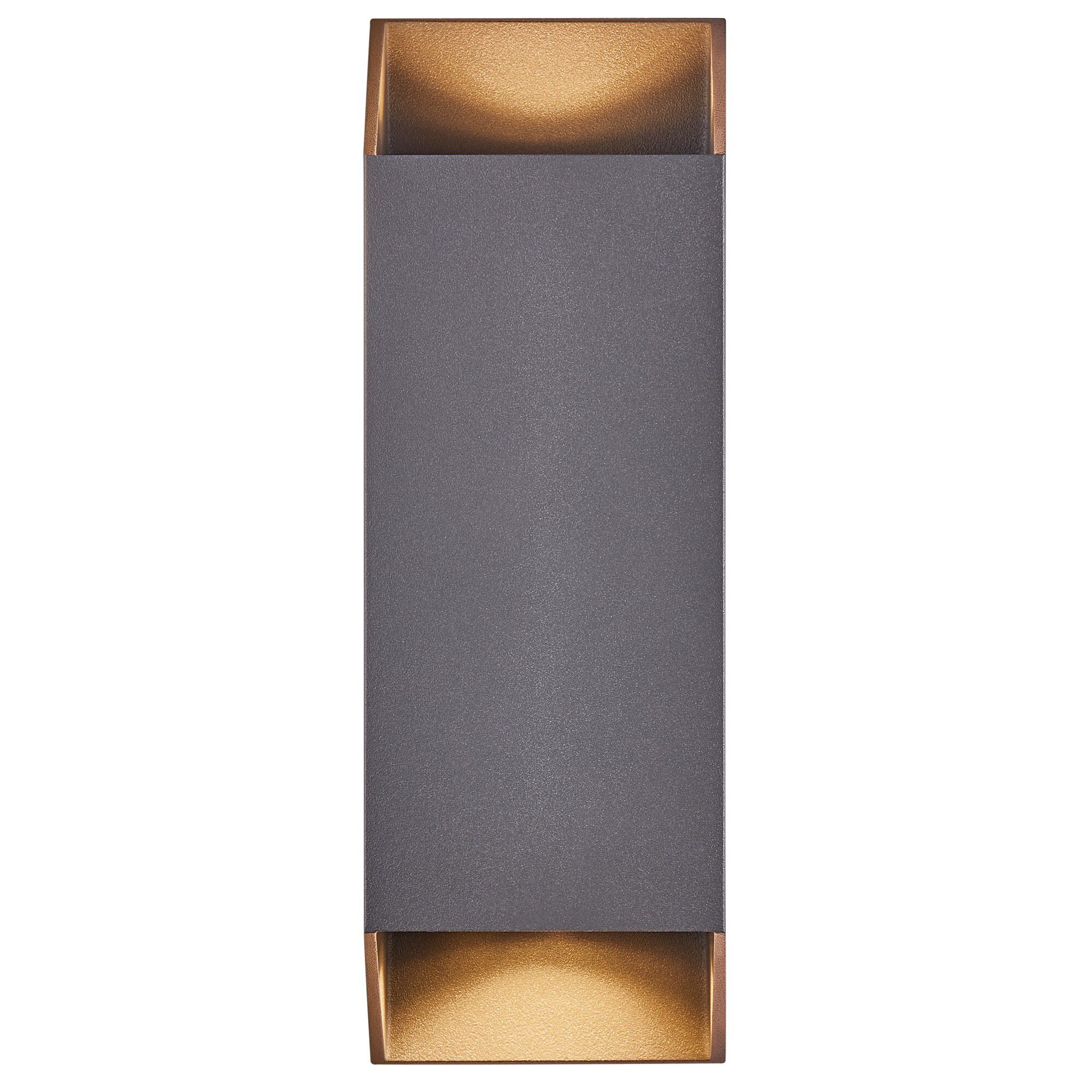 Nico Square 22, Wandleuchte , Anthra. - GU10, IP54, max.35W