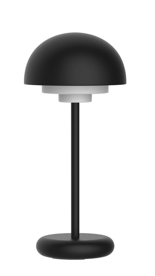 Akku Tischleuchte USB-C MALINA Schwarz - IP44, Warmweiss, 180lm