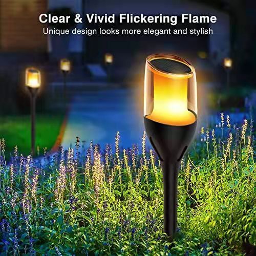 Duopack Solar-Stick Flamme rund - Warmweiss, IP44