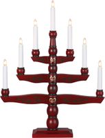 Kerzenleuchter Tradition - IP20, Rot, Warmweiss