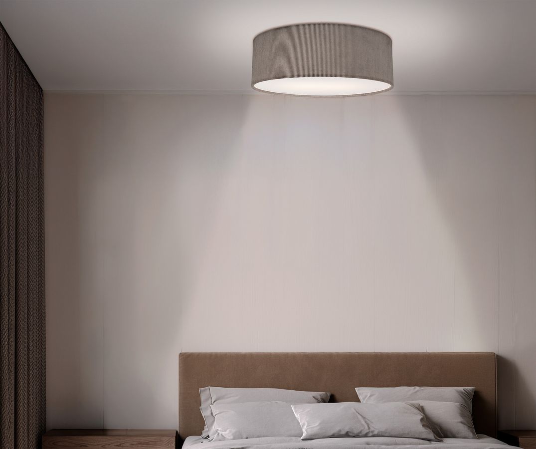 Deckenleuchte  ARDITA  : 40cm grau - IP20, E27, Grau