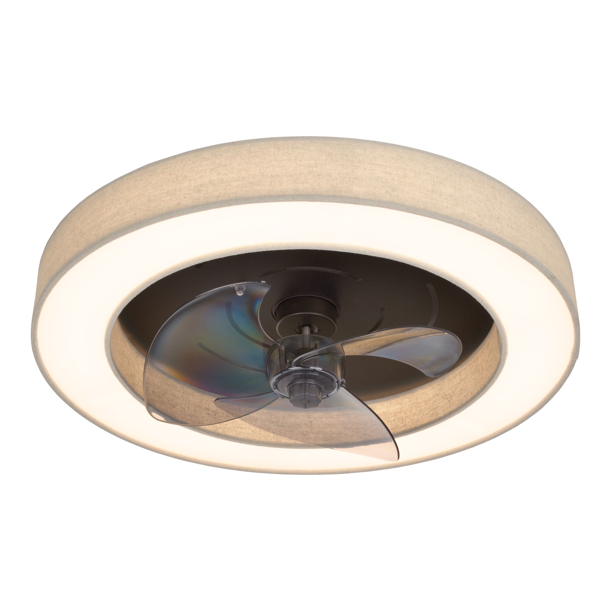 LED-CCT Deckenleuchte  VALENTO  inkl. Ventilator : 51cm beige - IP20, LED-Modul, Beige