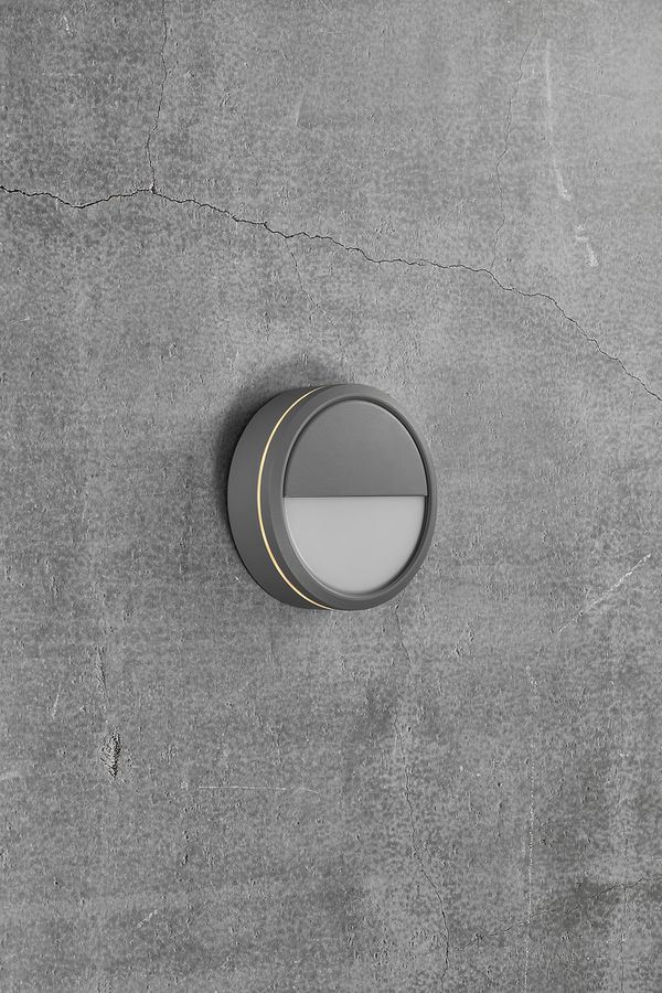 Ava, Deckenleuchte, Grau - LED Modul, 9,5W LED, IP54