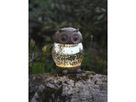 Solar Decoration Owly - Silber, Lichtfarbe Warmweiss