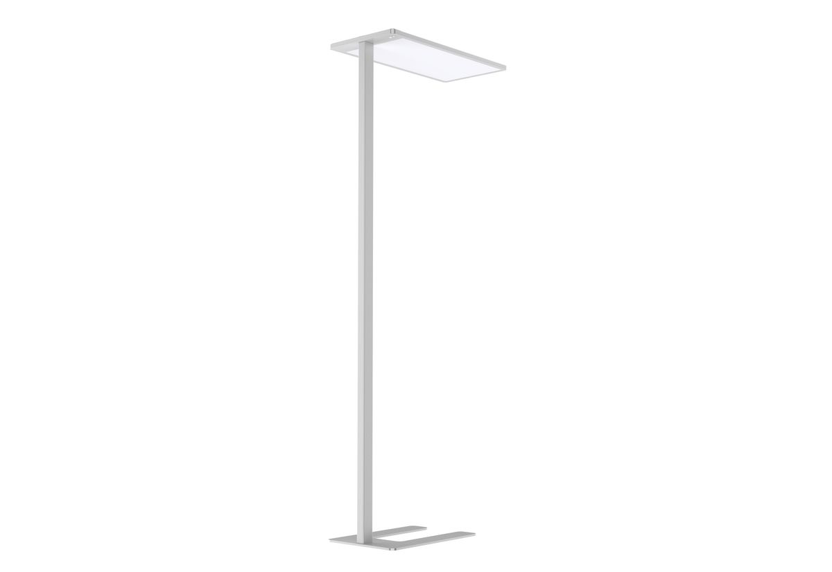 Projecteur LED DL63 - 75W, 8200lm (75% UP,25% Down), 4000K, IP20, silber, dimmbar, PIR-/Lichtsensor, 720x340x1925mm(LxBxH)