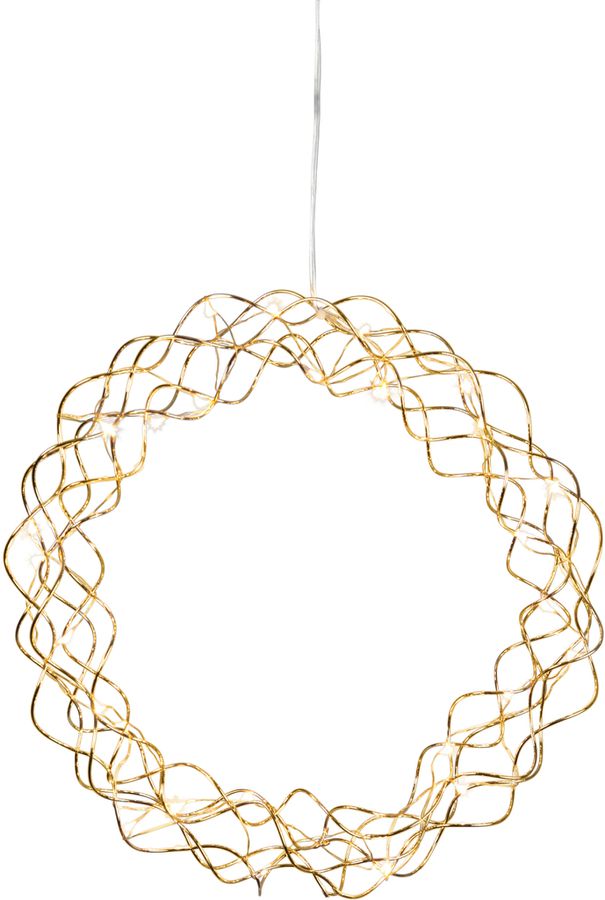 Kranz Curly - IP20, Warmweiss, 30 LED