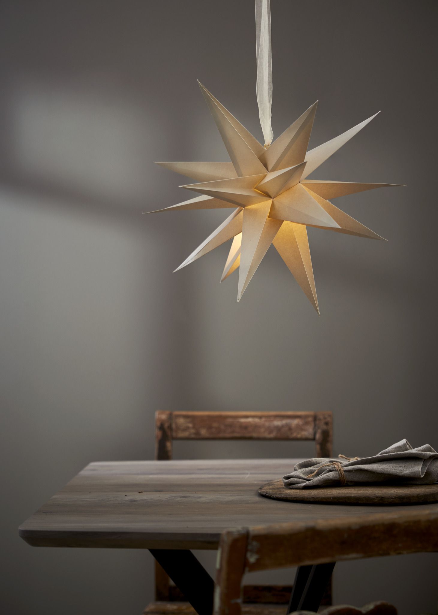 Papierstern December - IP20, Beige