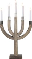 Kerzenleuchter Elias - IP20, Braun, Warmweiss