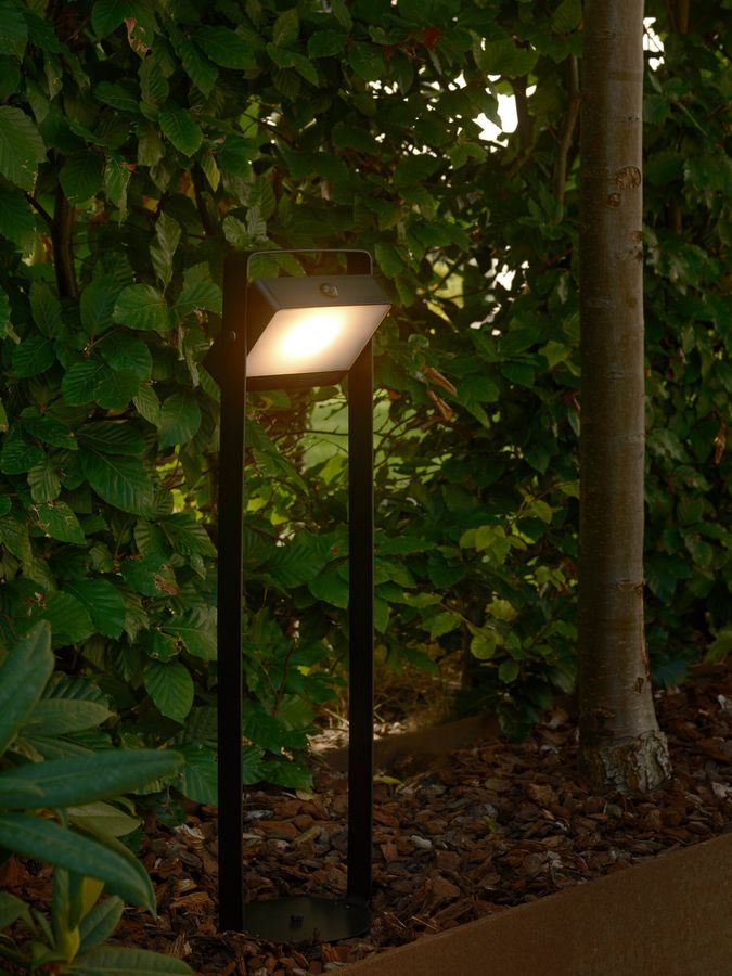 Solar-Pollerleuchte Saulio  Schwarz - LED Modul, 4.5W, IP44