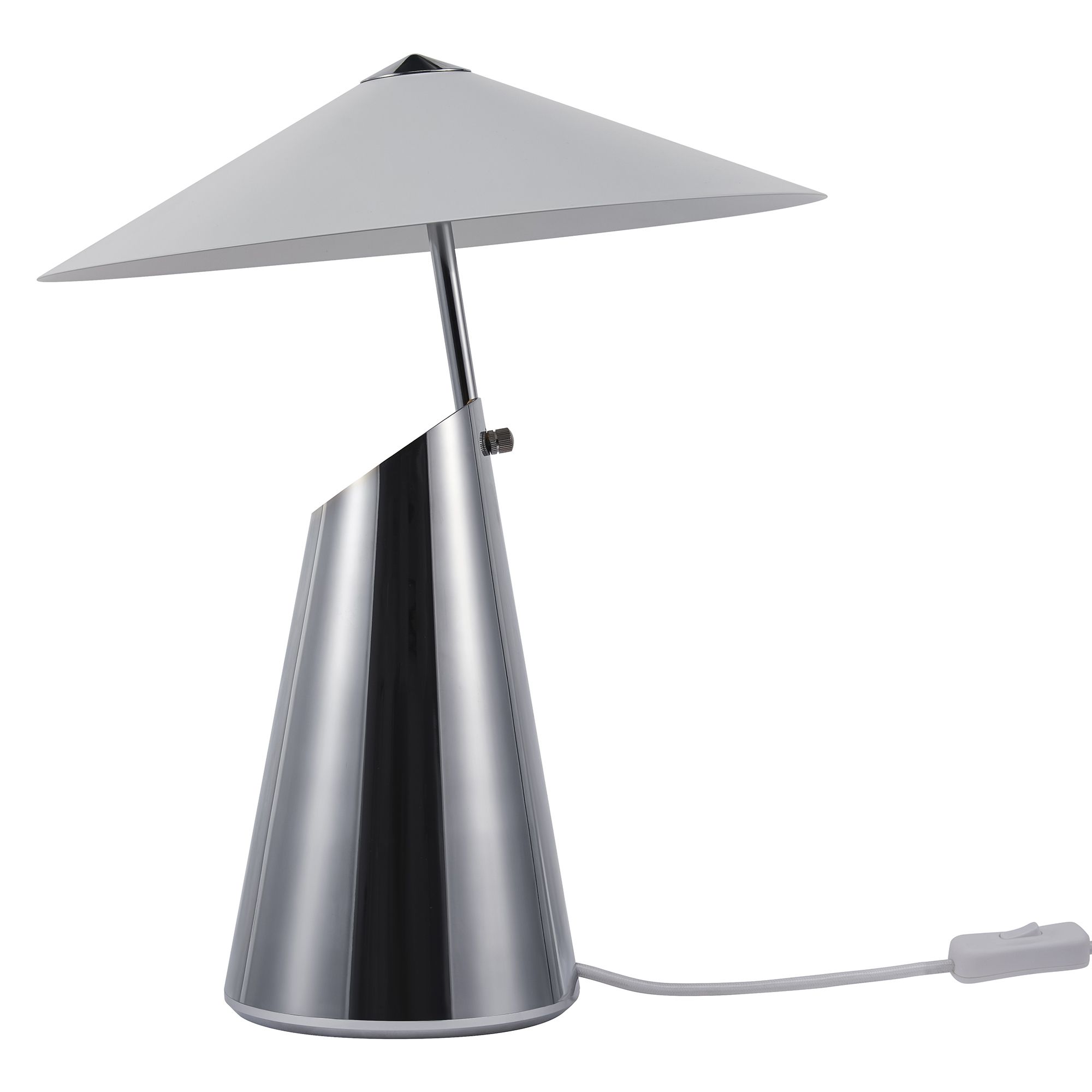 Taido Tischlampe Chrom - E27, IP20, 230V