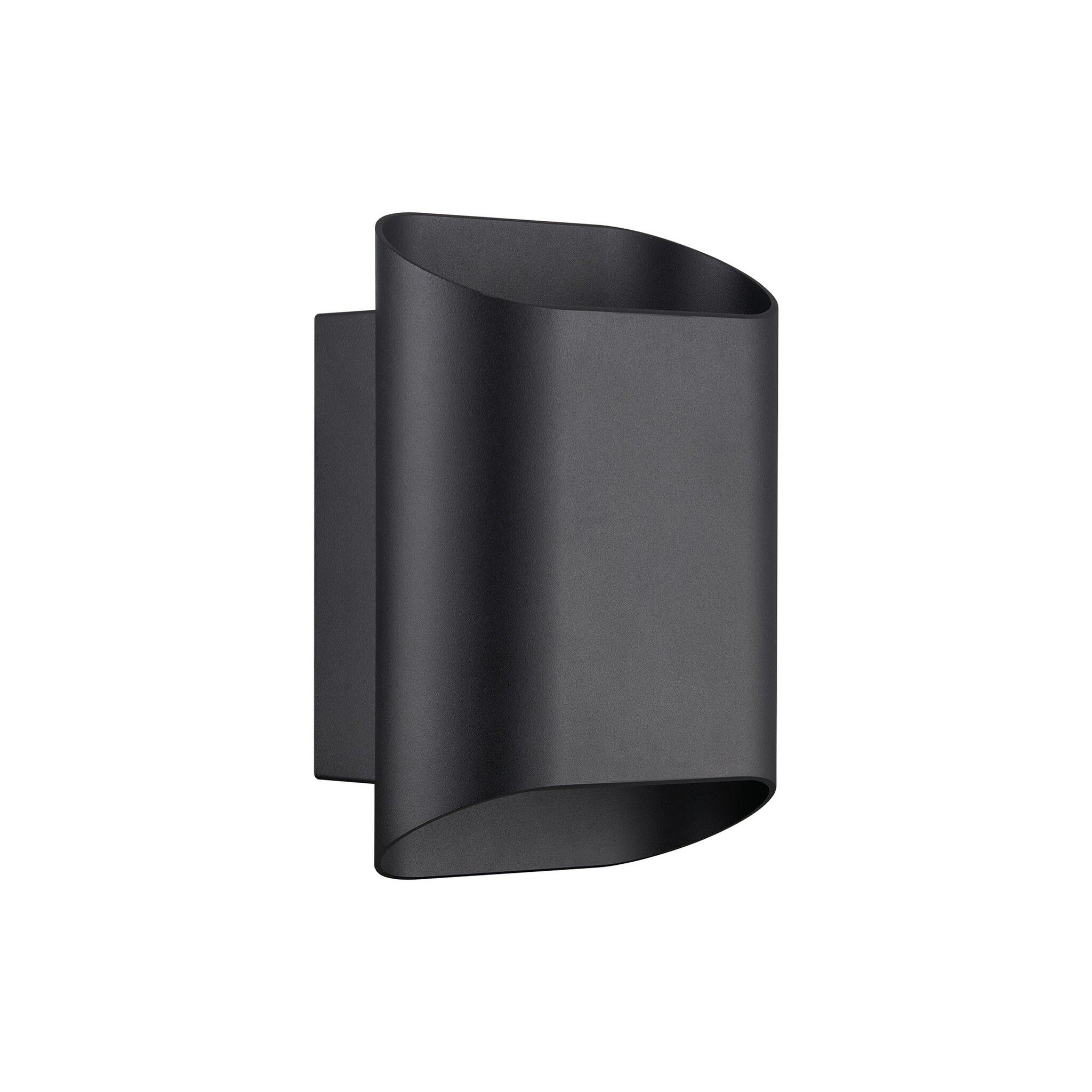 Wandleuchte Nico 22 Round Maxi  Schwarz - 15W, GU10, IP54