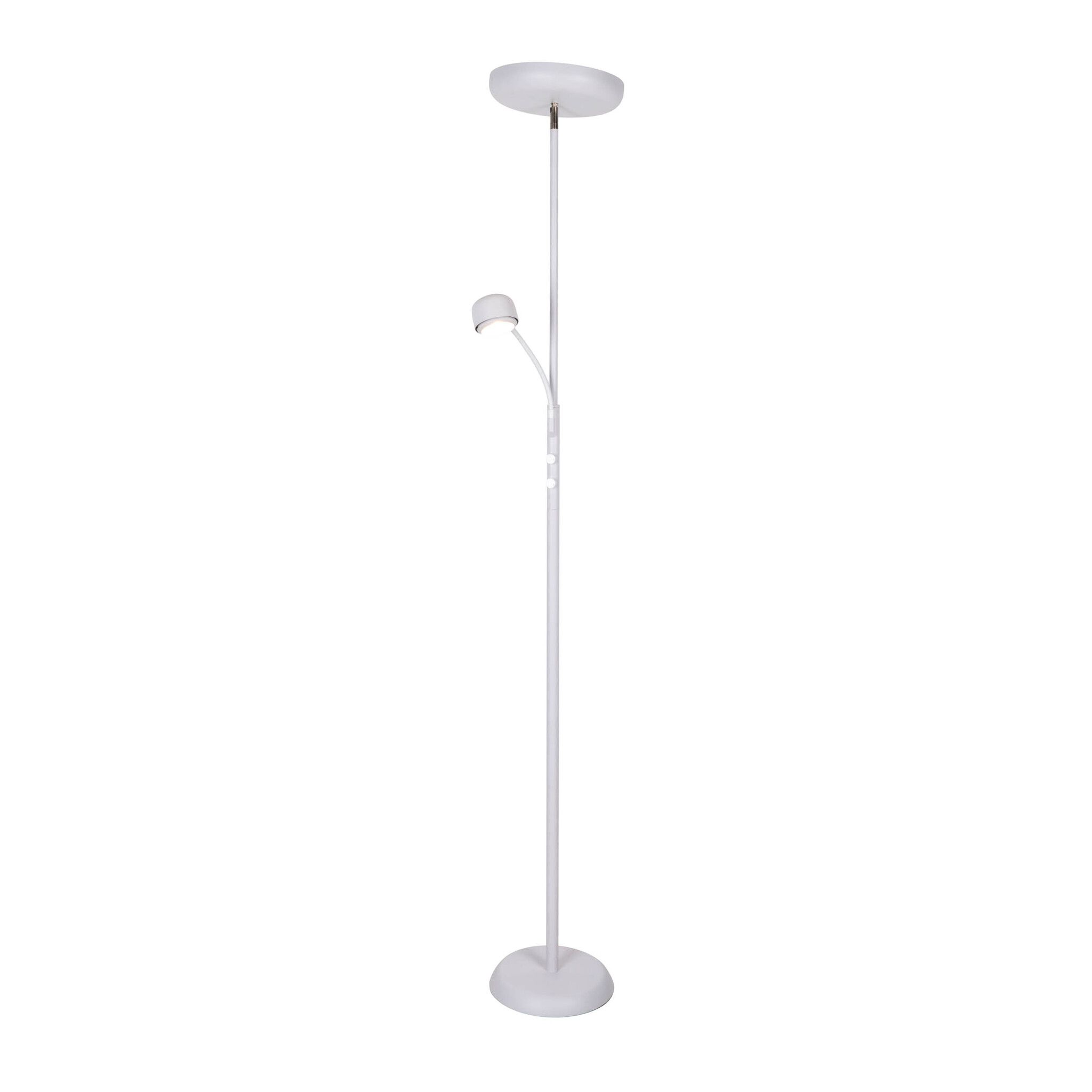 LED Stehleuchte  ROMIS  mit Lesearm weiß - IP20, LED-Modul, Weiss