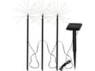 Solar Decoration Firework - Schwarz, Lichtfarbe Warmweiss