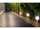 LED Außen Kugelerdspieß d: 25cm - IP44, kaltweiss, W