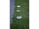 Solar 3-p Lawnlight - Silber, Lichtfarbe Warmweiss