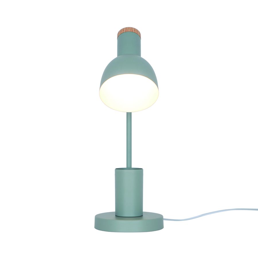 Tischleuchte Devone Dusty Grün - 15W, E27, IP20