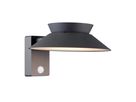 Solar-Wandleuchte Justina Antrazit - 5W, 3000K, 400lm, IP44