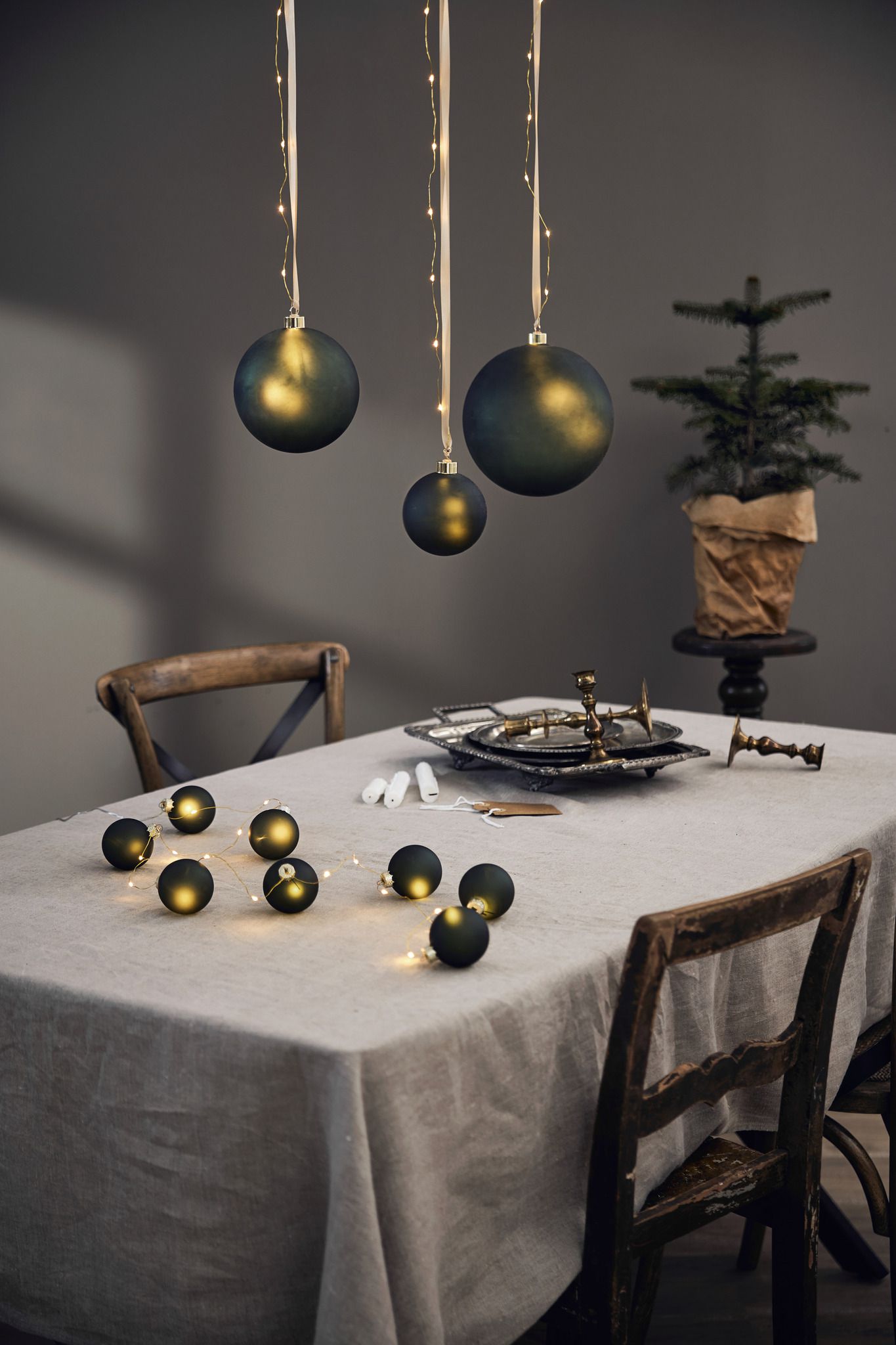 Glaskugel Bliss - IP20, Warmweiss, Grün