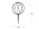 Outdoor Decoration Sphere - IP44, Warmweiss, 64 LED's