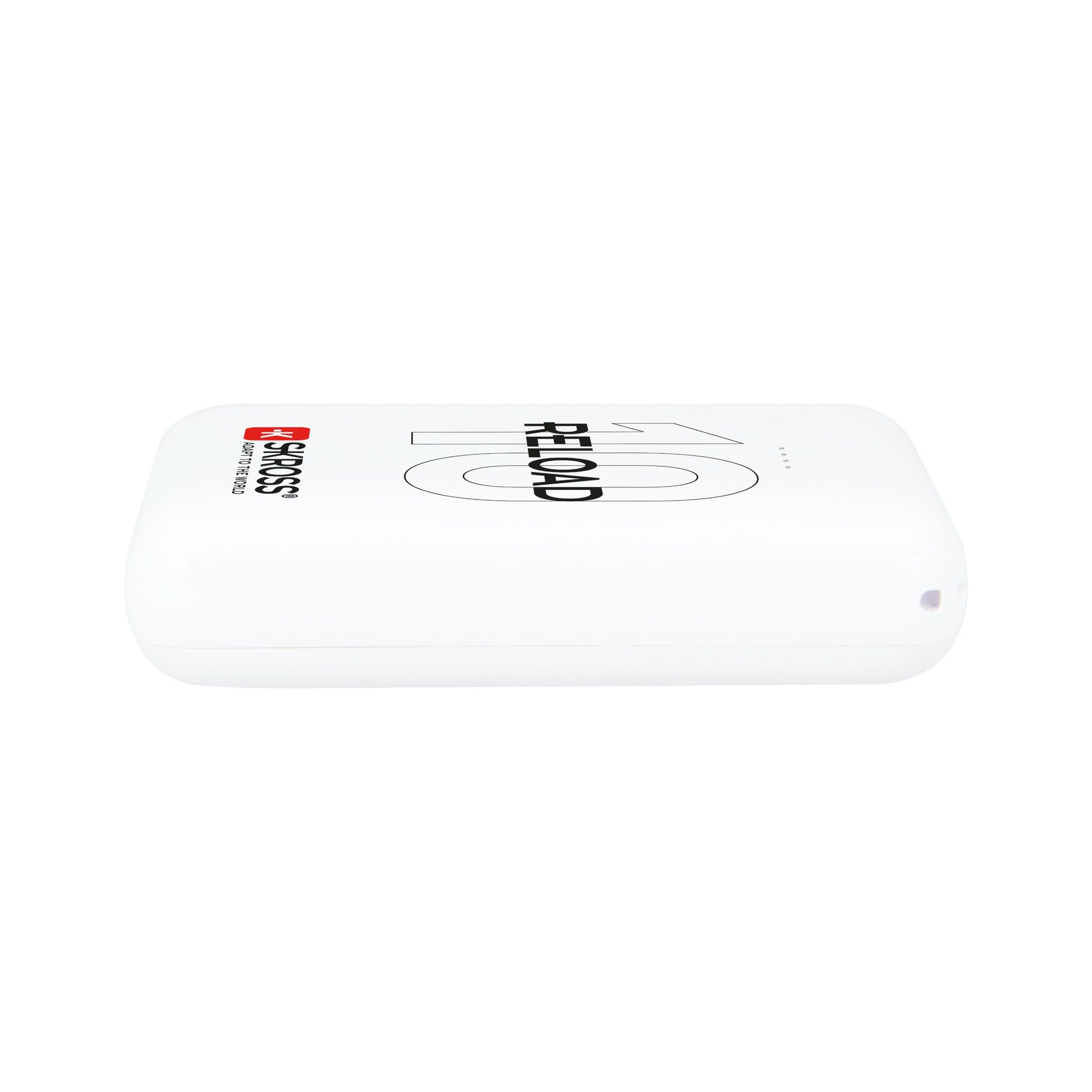 Powerbank NEW Reload 10 - Kapazität: 10000mAh, Output: 2xUSB-A, 5.0V / max. 2.4A, inkl. Micro USB Kabel, weiss