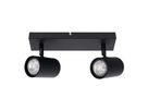 2er Spot Wand-/Deckenleuchte  TINNIS  L: 26cm schwarz - IP20, GU10, Schwarz