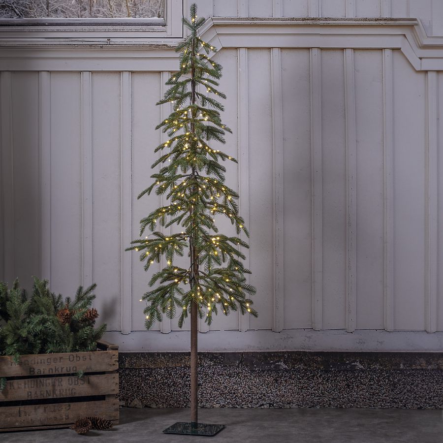 Künstlicher Weihnachtsbaum LED Grantorp - Grün, 240 LED's, 150.00cm Höhe