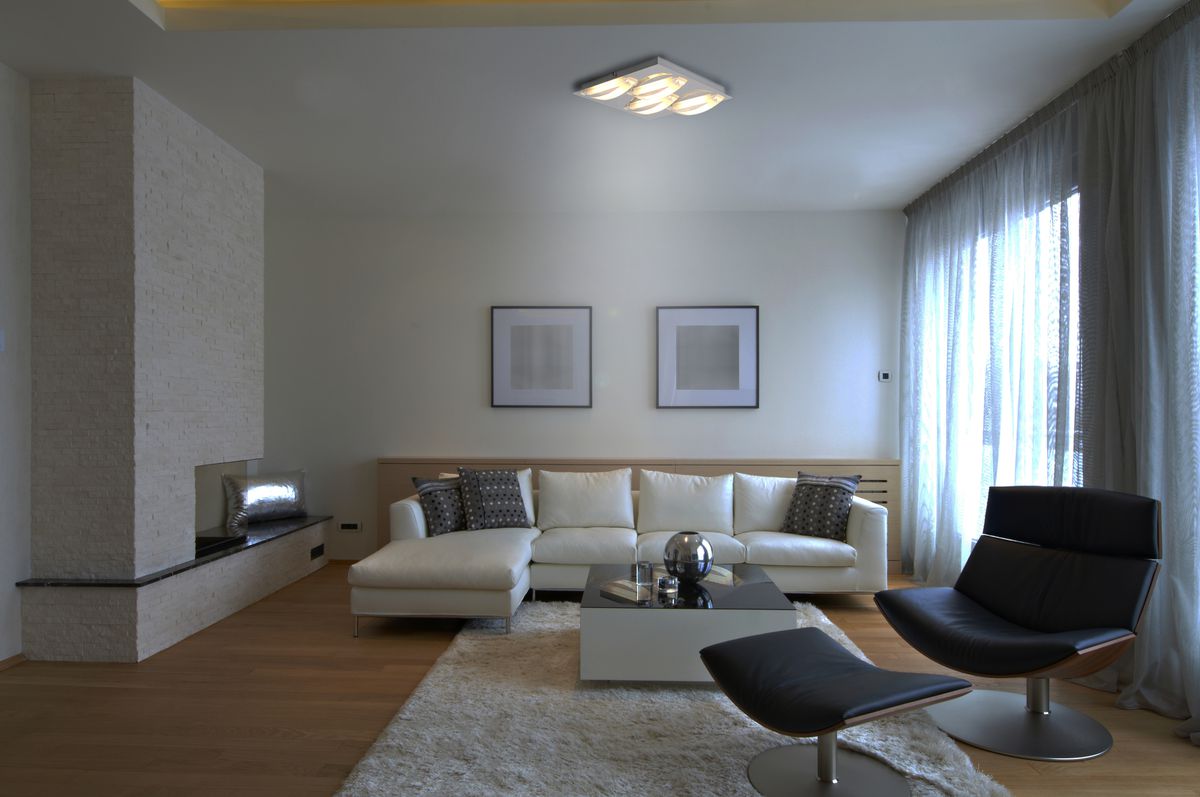 LED Deckenleuchte Chur - LED fest verbaut, 3000K, warmweiss