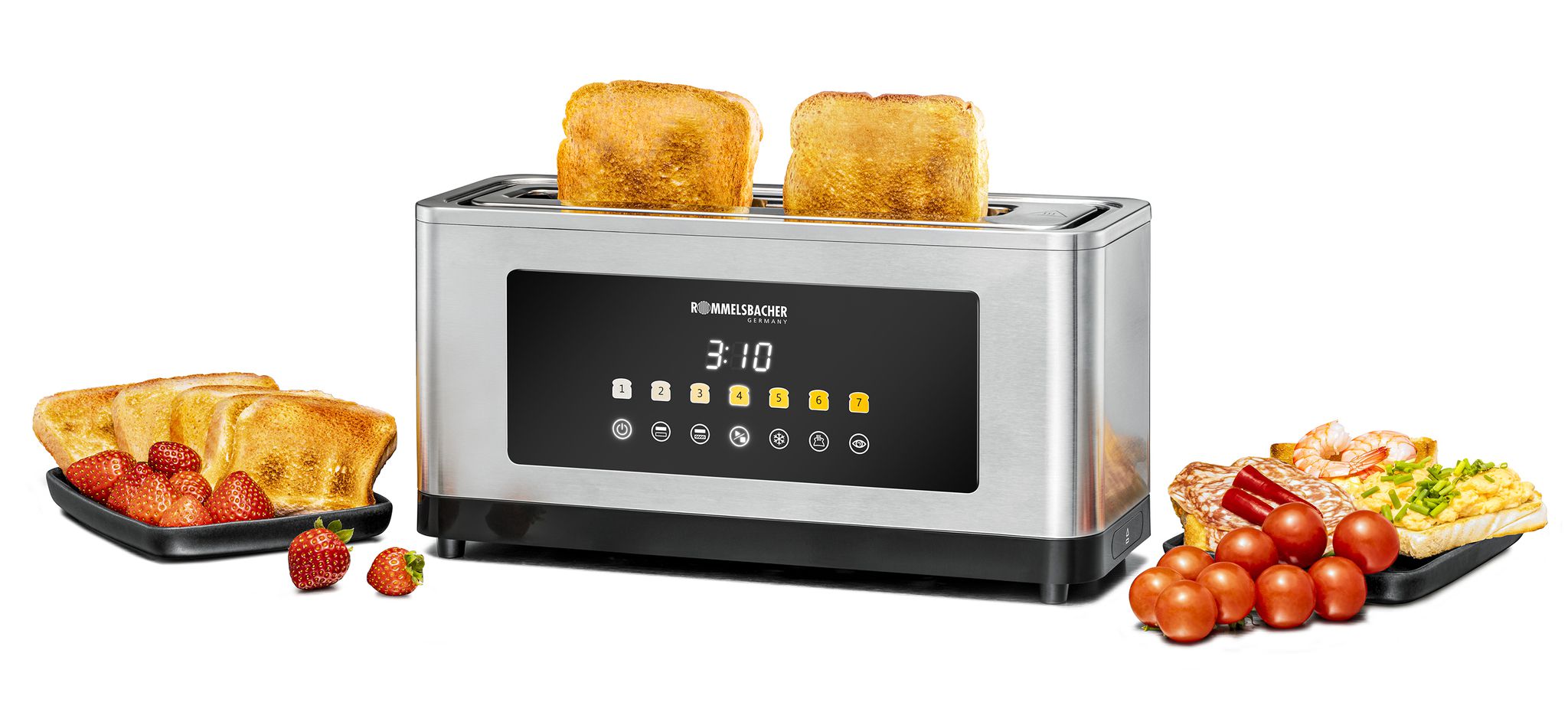 Toaster TOL 1000 - 1000W, 230V, Schwarz/Silber