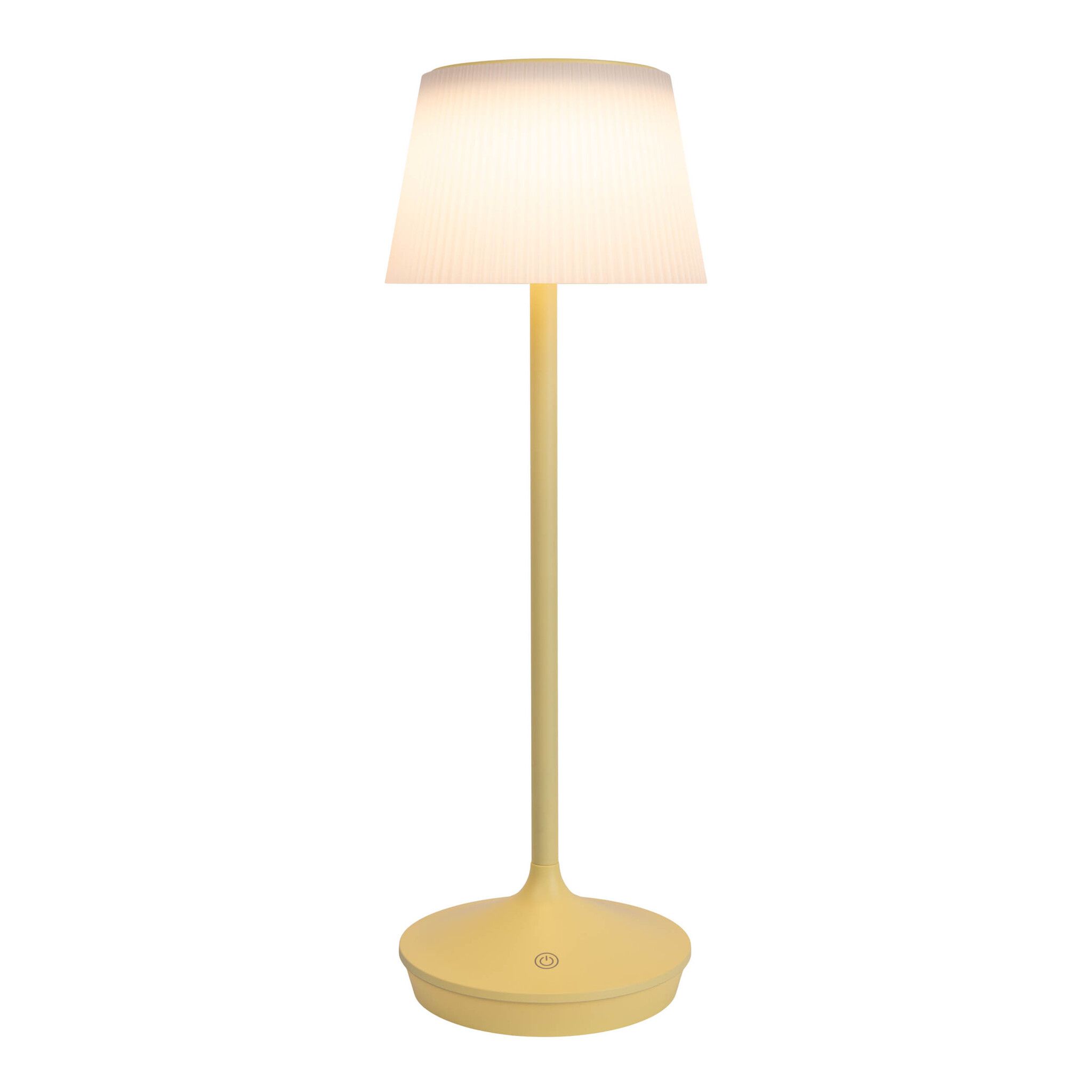Solar- Akkutischleuchte EMMI gelb inkl. CCT  Touch H: 38 cm - LED-Modul, 3W, IP44
