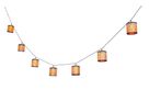 Solar Lichterkette Atria - AKKU 1x1.2V 400mAh, 2100K , IP44, Kunststoff, Solar Ladeanschluss, L =4100mm, D=62mm, H=66mm