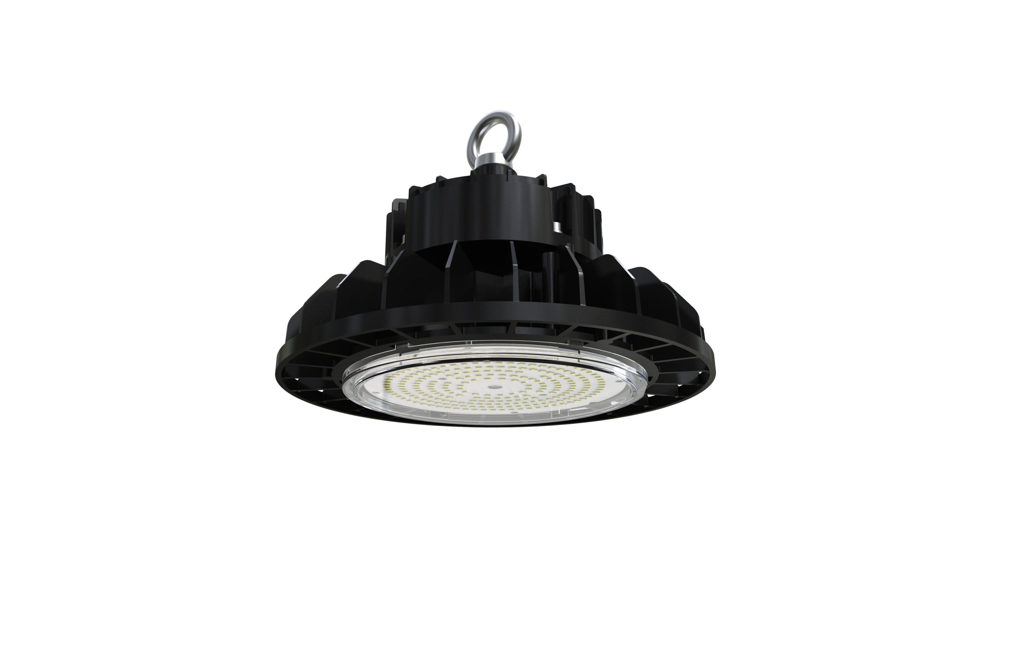 HiCloud LED 150W - Kaltgewalzter Stahl, schwarz, Befestigungsschrauben inklusiv. L=137mm, B=165mm