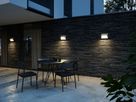 Wandleuchte PONTIO 27 - 2xGU10 (exkl.), max.2x25W, IP54, sand, dimmbar (optional Leuchtmittel), L=150mm,B=150mm, H=190mm