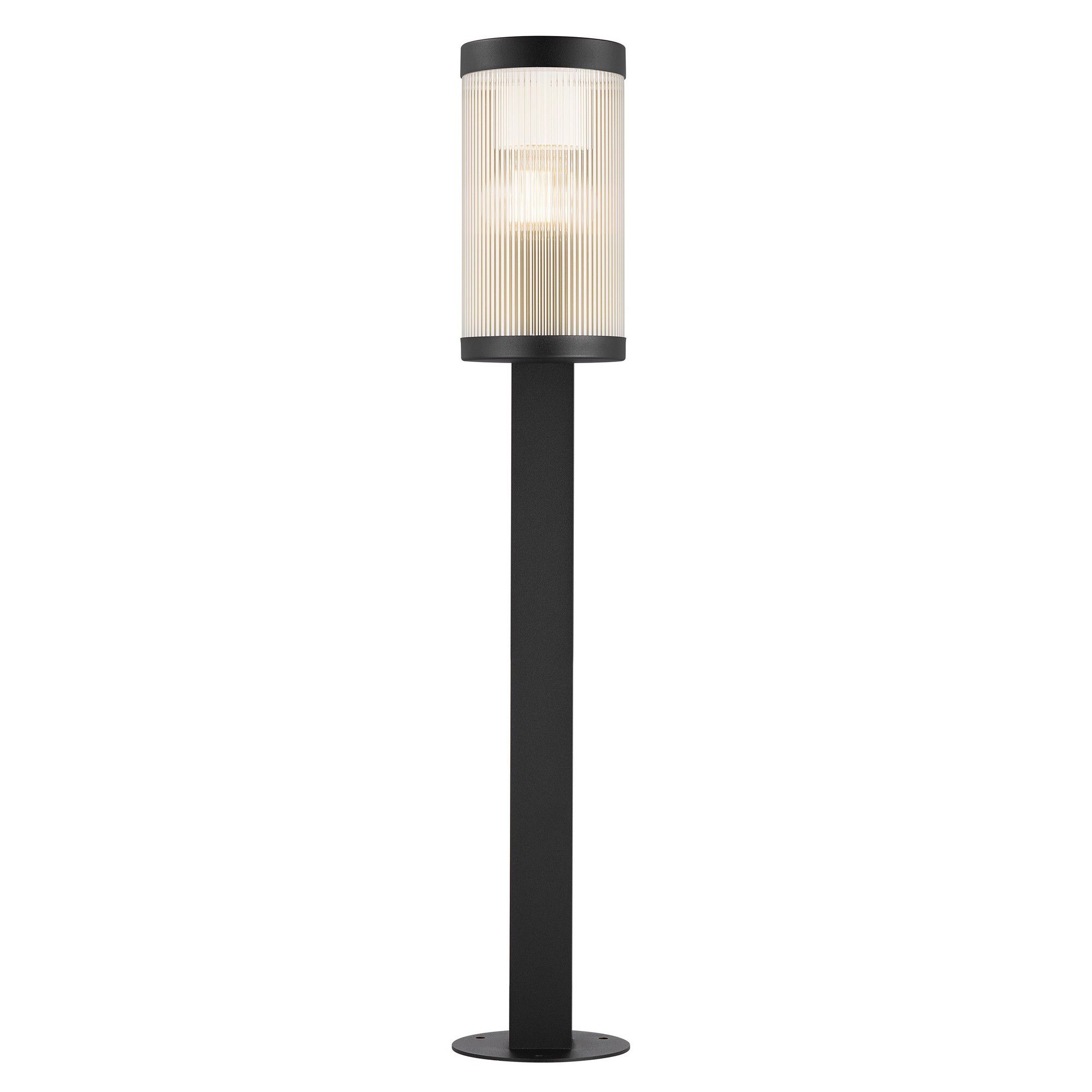 Wegleuchte COUPAR - 1xE27 (exklusiv), max.25W, IP54, schwarz, dimmbar (optional Leuchtmittel), D=145mm, H=800mm