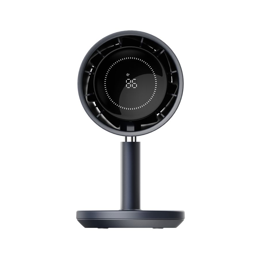 HEGION Tischventilator AF03 anthrazit - 3600mAh, inkl. USB-C Kabel, wiederaufladbar