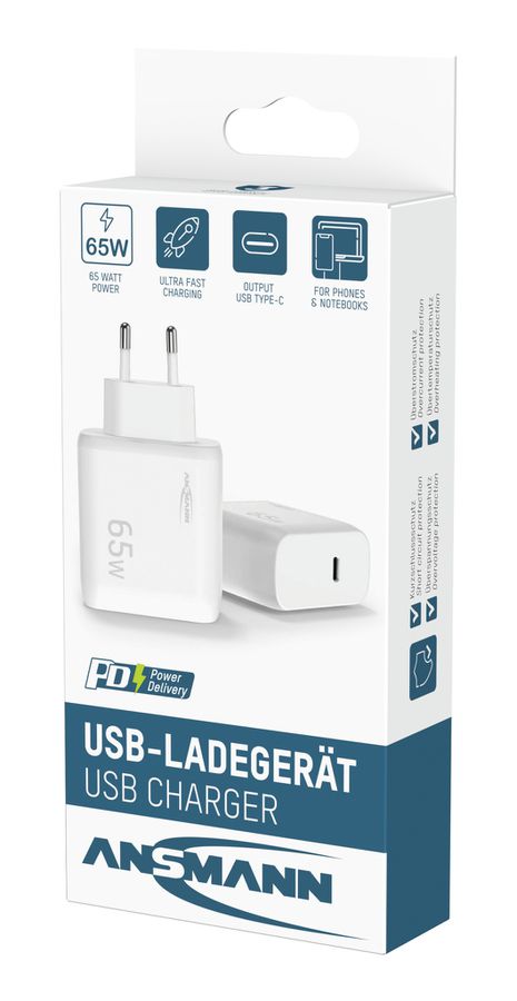 Home Charger HC165PD / 4,5 A / 65 W / 1 Port - Home Charger HC165PD / 4,5 A / 65 W / 1 Port