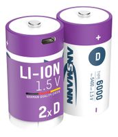 NiMH batteria ricaricabile Micro AAA 550mAh, 2er blister - 2er Kartonage