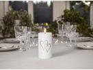 LED Memorial Kerze Flamme Heart - IP44, Warmweiss, 1 LED