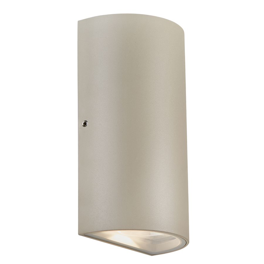 Rold - 2X5W, 2x350lm, 3000K, IP54, CRI 80, 2x125°, geschliffen, nicht dimmbar, L=90mm, B=55mm, H=160mm