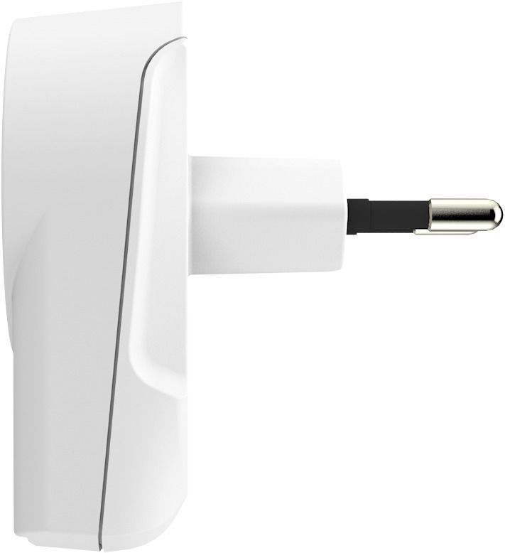 Euro USB Charger (AC) - Out: Schuko, 2-Pol EU, In: 1xUSB-A 12W, 1x USB-C 15W, max. 27W, weiss