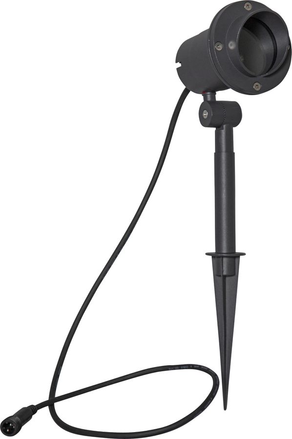 Outdoor Decoration Spotlight Focus - IP44, GU10, Schwarz