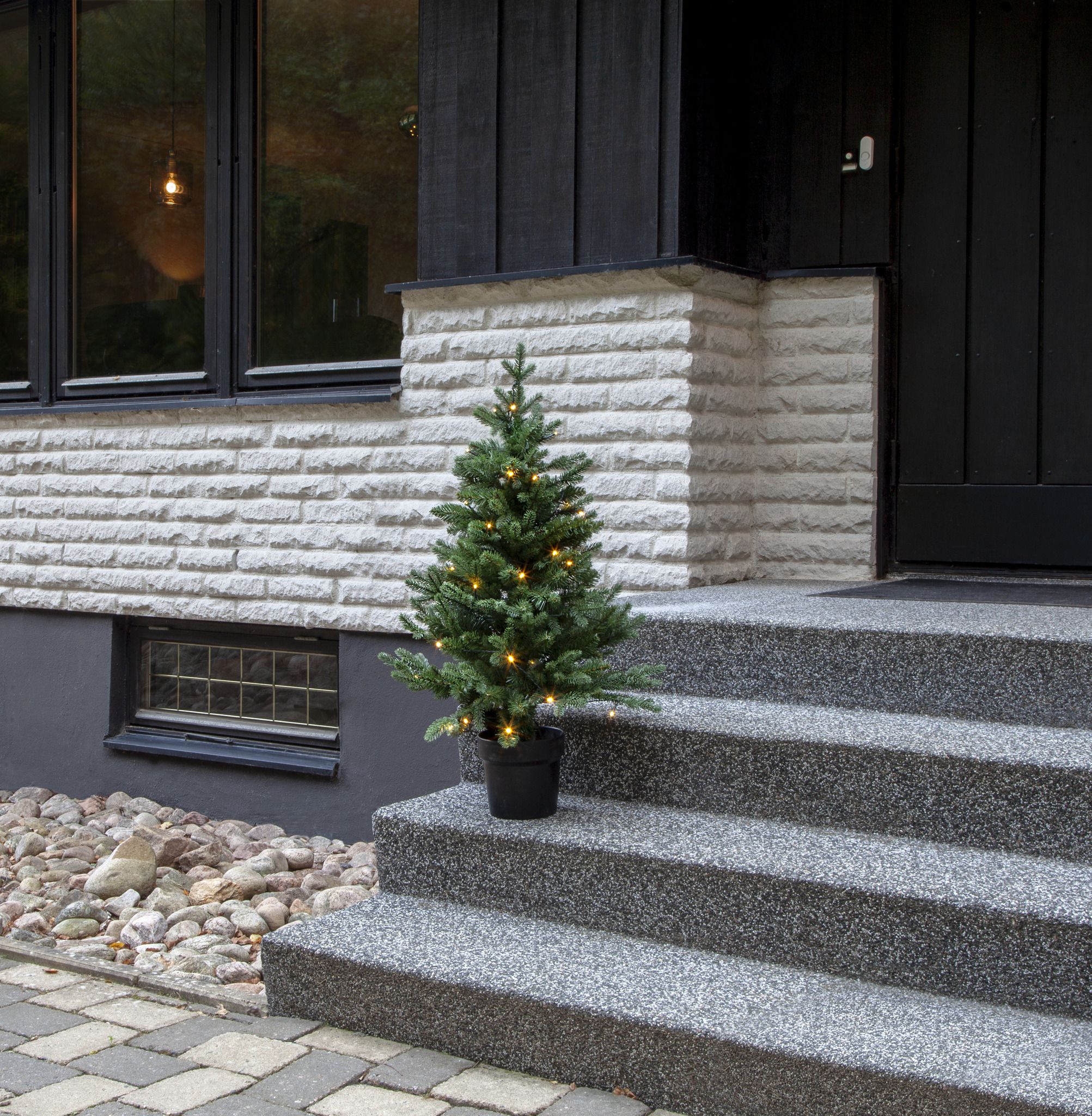 Künstlicher Weihnachtsbaum  Byske - grün, 40 LED's, 90cm Höhe