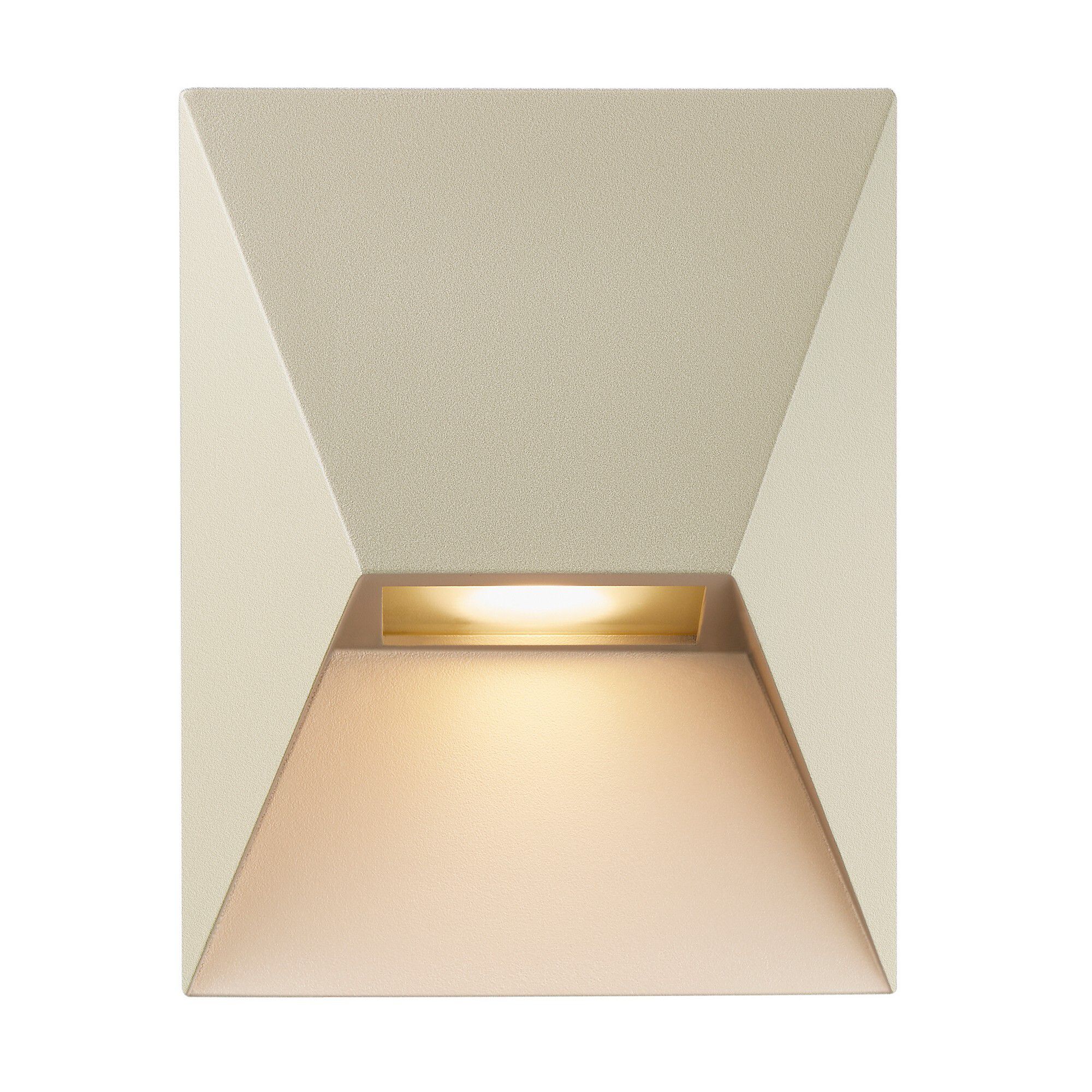Wandleuchte PONTIO 15 - 1xGU10 (exkl.), max.25W, IP54, sand, dimmbar (optional Leuchtmittel), L=150mm,B=150mm, H=190mm