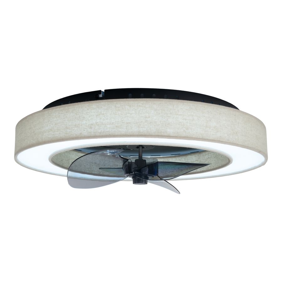 LED-CCT Deckenleuchte  VALENTO  inkl. Ventilator : 51cm beige - IP20, LED-Modul, Beige