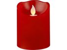 LED Pillar Kerze M-Twinkle - Indoor, Rot, 10cm Höhe, Timerfunktion