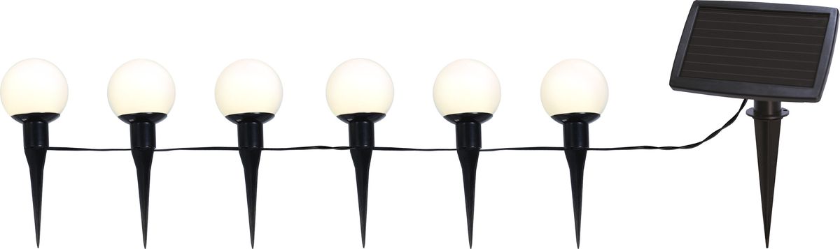 Solar Lichterkette Globus - Weiss, Lichtfarbe Warmweiss