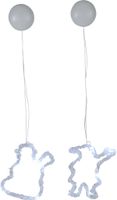 Silhouette 2 Pack Crystaline - IP20, Weiss, 12 LED